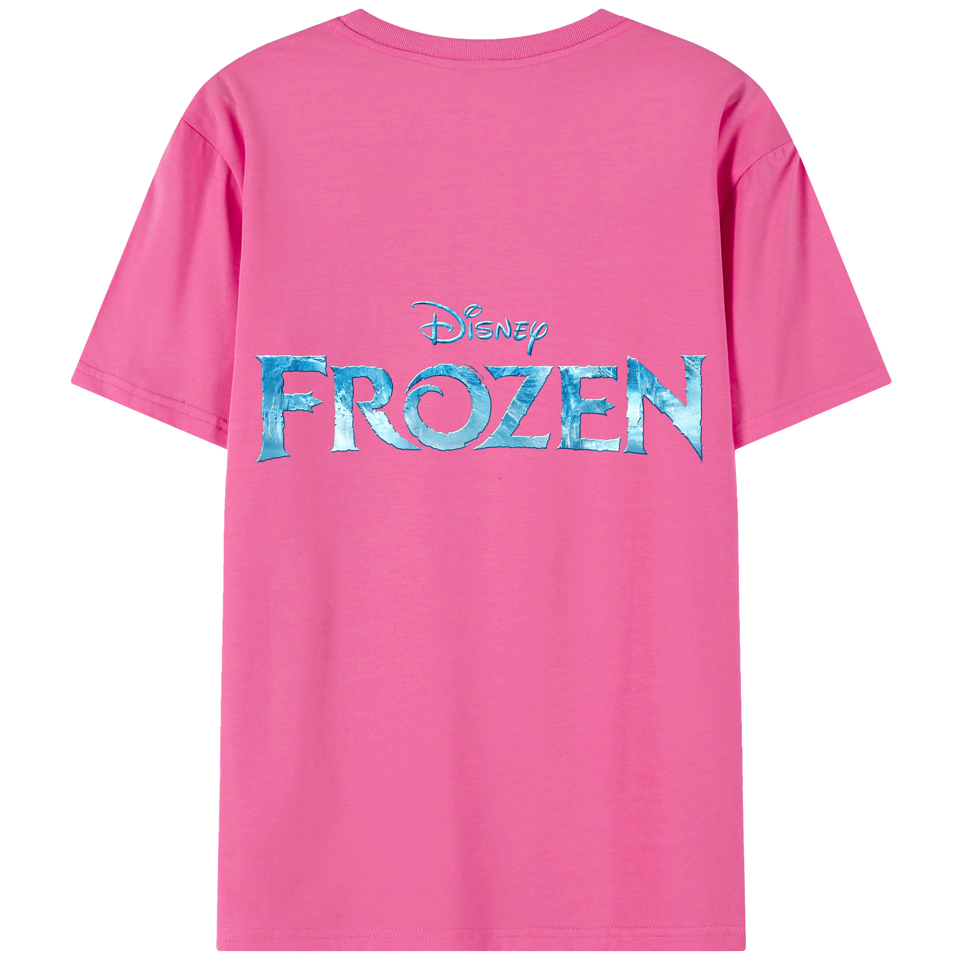 （画像用） アナと雪の女王 アンナ エルサ Frozen Anna Elsa レディース半袖Tシャツ(バックプリント)